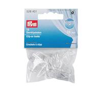 Crochets à clips transparents 10 mm pour rideaux - Prym 526401