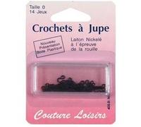 Crochets à coudre - Agrafes noires n°0 avec brides X 14 - Distrifil(...) - 0 Noir 0 Noir G