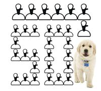 Crochets à Fermoir Tournant | 50 Pièces Anneau à Clip - Fermoirs En Forme De Pince De Homard Pour Porte-Clés,Pour La Création De Bijoux Et Sacs, Artisanat, Sangles, Lanières Et