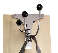 Crochets à placer sur la porte : construction en acier inoxydable, cintres lisses rotatifs, design résistant, matériau antirouille pour salle de bain, cuisine, manteau, chapeau, vêtements, organ