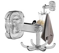 Crochets à ustensiles rotatifs, crochet rotatif à six griffes | Crochet à ventouse rotatif à 360 degrés avec 6 griffes,Rangement de salle de bain, organisateur de douche pour serviette d'armoire de sa