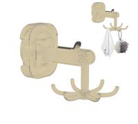 Crochets à ustensiles rotatifs, crochet rotatif à six griffes - Crochets d'aspiration rotatifs à 360 degrés avec 6 griffes - d'armoire pour cuisine, salle de bain et placard, rangement de sal