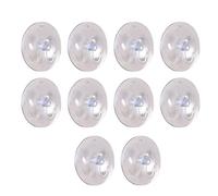 Crochets à ventouse transparents - 10 cintres solides sans perçage, capacité de poids de 1 kg, crochet en plastique pour salle de bain, cuisine, salon | Organisateur mural amovible polyvalent pour ser