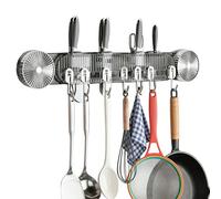 Crochets À Ventouses Robustes,Système de Stockage à Rail Réglable Renforcé,Support Muraux Pour Rangement Cuisine | Pour Cuisine Salle de Bain Douche Serviette Éponge Planche à Découper Spatule Chapeau