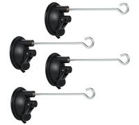 Crochets à Ventres Forts 4 Pack, Crochets de Mangeoire à Oiseaux ABS, Support de Carillon Éolien pour Les Fenêtres, Décoration de Plantes, 2,68 de Diamètre (Pack)