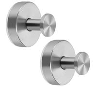 Crochets à vide en acier inoxydable pour douche, 2 pack, contient jusqu'à 11 lb, moderne, support mural, salle de bain, cuisine, serviette, robe, manteau, utilisation à la maison générale