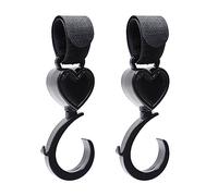 Crochets accessoires vélo rotatif à 360 degrés crochet support pour sac, chariot de courses, sièges de voiture pour bébé, accessoires rotatifs landau, cintres pour bébé