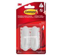 Crochets adhésifs blancs Command 3M jusqu'à 1,4 kg - Lot de 2