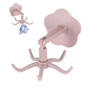 Crochets adhésifs muraux, crochets muraux à usage général | 2 crochets rotatifs pour support d'ustensiles sans perçage | Crochets utilitaires adhésifs résistants pour cuisine, salle de bain et armoire