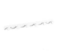 Crochets Blanc/noir/gris 3/4/5/6/7/8, Porte-manteau En Alliage D'aluminium, Patère Simple Et Élégante, Crochet Mural Solide Et Robuste, Adapté Pour Salle De Bain, Entrée, Derrière La Porte(White,44cm/