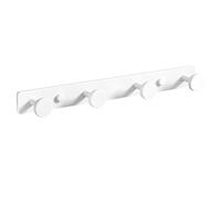 Crochets Blanc/noir/gris 3/4/5/6/7/8, Porte-manteau En Alliage D'aluminium, Patère Simple Et Élégante, Crochet Mural Solide Et Robuste, Adapté Pour Salle De Bain, Entrée, Derrière La Porte(White,28cm/