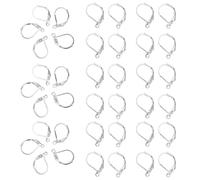 Crochets D’oreilles en Cuivre Argenté DIY 100 Pièces | Surface Lisse, Port Confortable, Fournitures Compactes pour Artisanes, Perles, Breloques, Chaînes, Projets Créatifs Maison