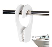 Crochets d'aile de ponton - Ajusteur anti-collision, dimensions compactes de 12 cm, support d'amarrage de qualité nautique, pince en polymère qui ne jaunit pas | Accessoires de bateaux pour pneumatiqu