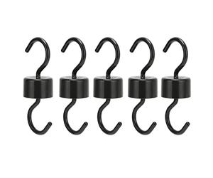 Crochets d'alimentation pour Oiseaux, 5 pièces, ABS Noir, Robustes, faciles à Installer, Beaux Crochets de prévention pour Le Jardin