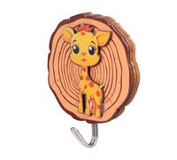 Crochets D'animaux De Dessin Animé - Petits Crochets Adhésifs Pour Serviettes, Crochet Mural En Bois, Crochet Adhésif, Porte-manteau Amovible, Crocht Collant Pour Douche, Cuisine, Salle De Bain, Dort