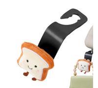 Crochets d'appui-tête de siège d'auto,Crochets d'appui-tête de siège auto | Cintre de voiture avec crochet d'appuie-tête pour voiture Cartoon Toast,Crochets de rangement pour voiture, crochets multif