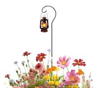 Crochets de berger d'extérieur - 61,5 cm de hauteur réglable pour mangeoire à oiseaux, support de crochet en métal durable, support solide pour nichoir, carillon éolien, lampe solaire, lanterne
