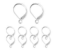 Crochets de boucles d'oreilles - Crochets de boucles d'oreilles à levier en argent sterling | Fils d'oreilles argentés polyvalents 925, découvertes professionnelles de boucles d'oreilles, bijoux
