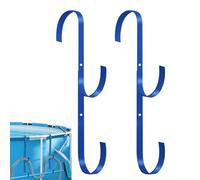 Crochets de clôture de piscine - crochets de clôture | Closers de clôtures | Équipement de piscine | Clip de poteau d'écumoire | 2pieces Pond Clip d'équipement pour le tuyau des poteaux | Organisateur
