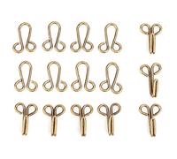Crochets de Couture et Fermeture des Yeux, 10 Pièces de Crochets de Manteau de Fourrure de Fer à Coudre, pour Pull de Sous-vêtements Par-dessus le Manteau (Fixez le crochet de collier en bronze de