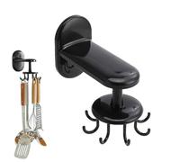 Crochets de Cuisine pour Ustensiles,Rangement Avec Rotation À 360 Degrés | Organisateur d'Ustensiles de Cuisine - pour Maison Appartement Ferme Sous Armoire Tasses Serviettes Spatules Brosse