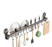 Crochets de cuisine, support mural pour ustensiles, support pratique, rail de suspension pour ustensiles de cuisine pour un accès et une organisation faciles