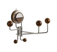 Crochets de douche | Support sans perçage - Crochet de douche rotatif pour rangement mural en verre, pour salle de bain, cuisine, chambre, entrée, miroir, carreau, serviette Luffa, clé sac