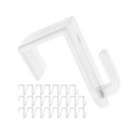 Crochets de fenêtre à suspendre, 24 pcs, en Blanc, crochets décoratifs pour épaisseur de vantail de 12 à 17 mm, crochets de porte sans coller ni percer, couronne de porte, suspension cadre de fenêtre
