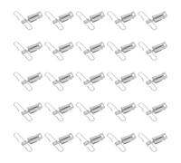 Crochets de Fixation pour Câble Chauffant de Gouttière Extérieur | Kit Aluminium Argenté, Résistance aux Intempéries, Installation Simple, Maintien Stable sur Toiture et Gouttières