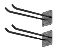 Crochets de Garage Haute Résistance de 30 cm, Organisateur d'Outils Monté au Mur pour Pneus, Échelles et Chaises Pliantes - Crochets Doubles Polyvalents pour le Rangement au Garage