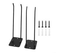 Crochets de garage muraux pour l'organisation des outils et économiser de l'espace - Support en fer pour outils lourds jusqu'à 20 kg - Kit d'installation complet