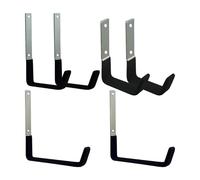 Crochets De Garage Robustes | 6 Pièces Usage Intensif Résistant À La Rouille - Rack Vélos Crochets Utilitaires Garage | pour Atelier Abri Grenier Sous-sol Outils de Jardin Échelle Vélo Tuyau Pneu