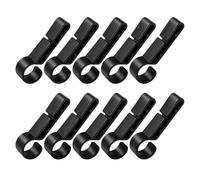 Crochets de lampe frontale pour casque de sécurité - Clips antidérapants pour lampe frontale - 10 pinces légères pour lampe frontale - Accessoires de casque pour travailleurs