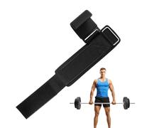 Crochets de levage robustes, support de poids, sangles de poignet réglables avec poignée rembourrée, ensemble de crochets d'entraînement, accessoire de levage d'entraînement avec verrouillage sécurisé