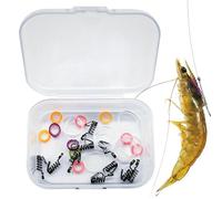 Crochets de pêche au printemps - plates-formes de crochets de crevettes vivantes avec des clips d'appât pour l'eau douce | Crochet de trap de précision, équipement de gréement de serre de pouce, kit d