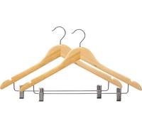 Crochets de penderie en bois avec fermoirs métalliques COMFY PLACES, 2 pièces