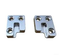 Crochets de piano à chute lente en aluminium argenté pour clavier occidental, 2 cm x 2 cm, épaisseur 5,5 mm, paire de 11 g, compatible avec certains modèles de marques