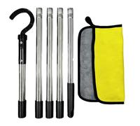 Crochets de Piscine pour poteaux - Fixation de Nettoyage Amovible, Outil de râteau d'écumoire Robuste, Accessoire $ Sauvetage pour récupération au Sol | Équipement de Nettoyage de sécurité sous-