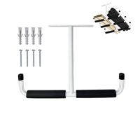 Crochets de plafond de garage - Rangement aérien robuste de 17 pouces, support métallique trapézoïdal double T | Solution de suspension solide pour vélos, bois de construction, cannes à pêche, équipem