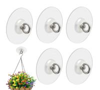 Crochets de plafond sans dommage : cintres utilitaires adhésifs 5x, matériel de montage polyvalent | Forte maintenance fiable Utilisation intérieure extérieure, lampe de poche d'éclairage decor