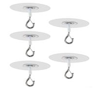 Crochets de plafond sans trou, crochets à œillets adhésifs pour suspendre des plantes légères, crochets muraux transparents solides sans dommage par perçage