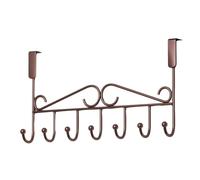 Crochets de porte, cintre de porte Bras longs robustes à 7 crochets faciles | Porte-serviettes en métal Pour vêtements manteaux tête de bain chiffons Robes peignoir accessoires de salle de