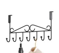 Crochets de porte, cintre de porte Bras longs robustes à 7 crochets faciles | Porte-serviettes en métal pour manteaux, peignoirs, chapeaux, vêtements, serviettes de bain, peignoirs,