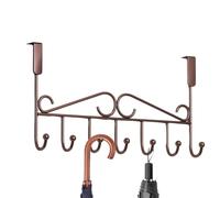 Crochets de porte, cintre de porte Robuste, 7 crochets, bras longs, accès | Porte-serviettes en métal pour manteaux, peignoirs, chapeaux, vêtements, serviettes de bain, peignoirs, organisat