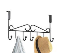 Crochets de porte, cintre de porte Robuste, 7 crochets, bras longs, accès | Porte-serviettes organisateur de salle de bain Pour vêtements manteaux tête de bain chiffons Robes peignoir acces