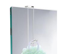Crochets de porte extensibles en acrylique transparent pour salle de bain - Design d'ouverture rétractable transparent pour porte de douche en luffa