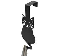 Crochets De Porte | Porte-Manteau Sans Perçage Design Chat | Porte-Couronnes Pour La Porte D'Entrée - pour Vêtements Sacs Vestes Casquettes Sacs à Dos Chambre Placard Dortoir Appartement Maison Bureau