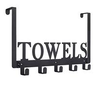 Crochets de porte, porte-serviettes pour salle de bain, porte-serviettes, crochets pour chambre à coucher, cuisine, piscine, serviettes de plage, peignoir, support mural à accrocher à la porte,