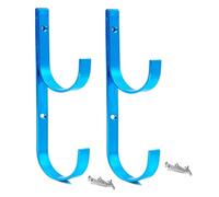 Crochets De Poteaux Télescopiques - Pro Pool Pole Cintre | Crochets De Piscine avec Brosse De Maille, Crochet De Fixation pour Télescopique en D'aluminium | Ensemble De Crochets De Piscine | A