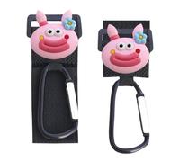 Crochets de poussette - 2 clips en D polyvalents | Attache de ceinture | Attaches de transport pratiques pour , aide à la mobilité et chariots Mousqueton